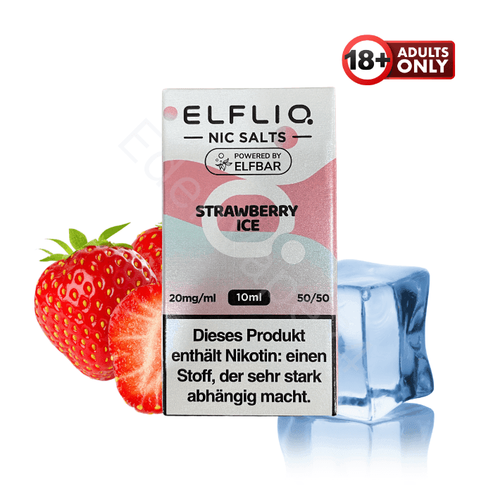 Elfbar Elfliq - Strawberry Ice - 20mg Liquid - EdenVape24